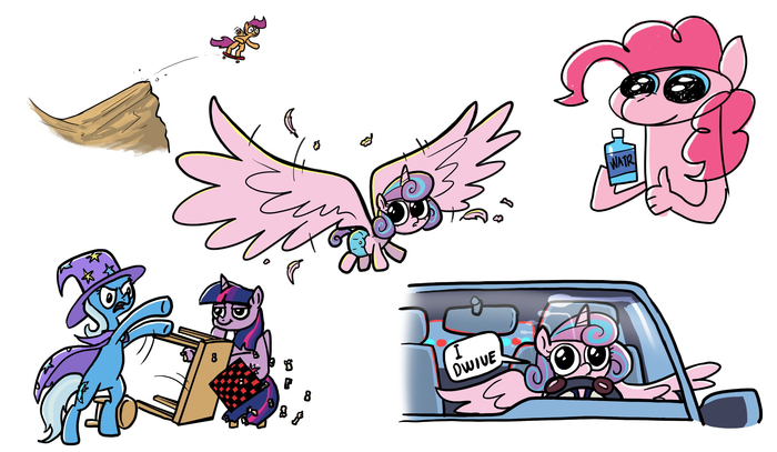  My Little Pony, Twilight Sparkle, Trixie, Pinkie Pie, Flurry Heart, Scootaloo