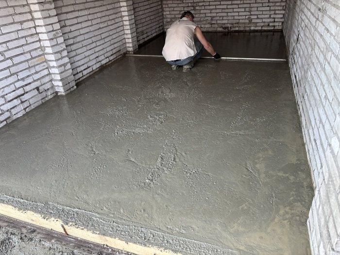 Финишное разравнивание правилом