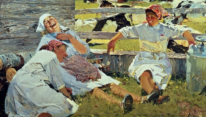 Баскаков Николай Николаевич. "Доярки". 1962 г.