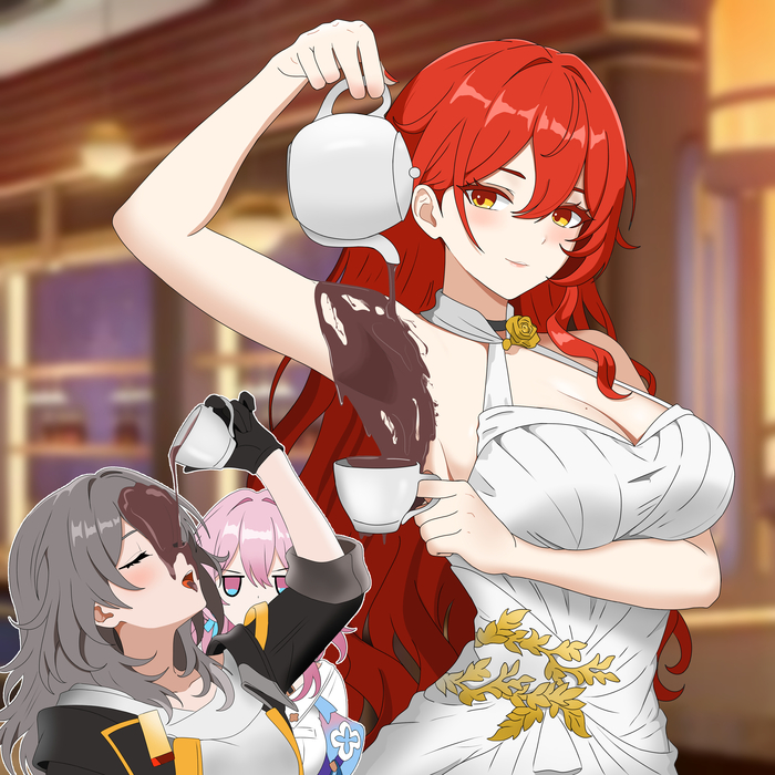    , Anime Art, Himeko (Honkai: Star Rail), Stelle (Honkai: Star Rail), March 7th (Honkai: Star Rail), 