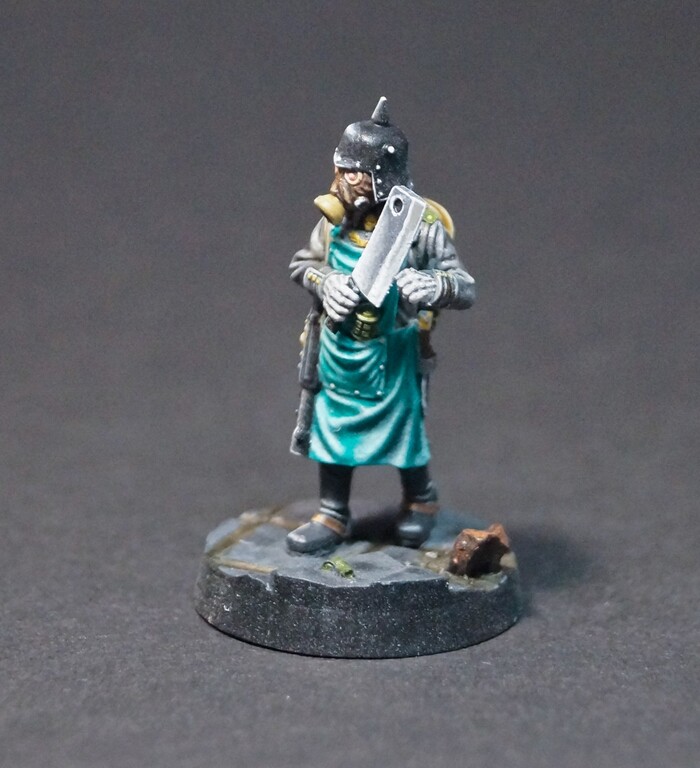 Dinner cook of Krieg , ,  , Wh miniatures, Death Korps of Krieg, Warhammer, , , Krieg, , 3D , Astra Militarum, 