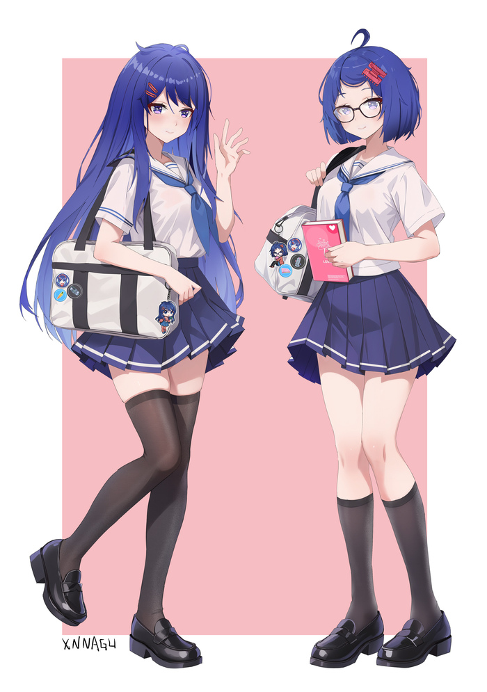    Pixiv, , Anime Art, Miside, Kind Mita (MiSide), Mila (Miside)