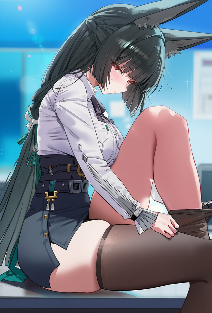  Zenless Zone Zero, Hoshimi Miyabi (zzz), , , , , Anime Art, Animal Ears,  ,  , 