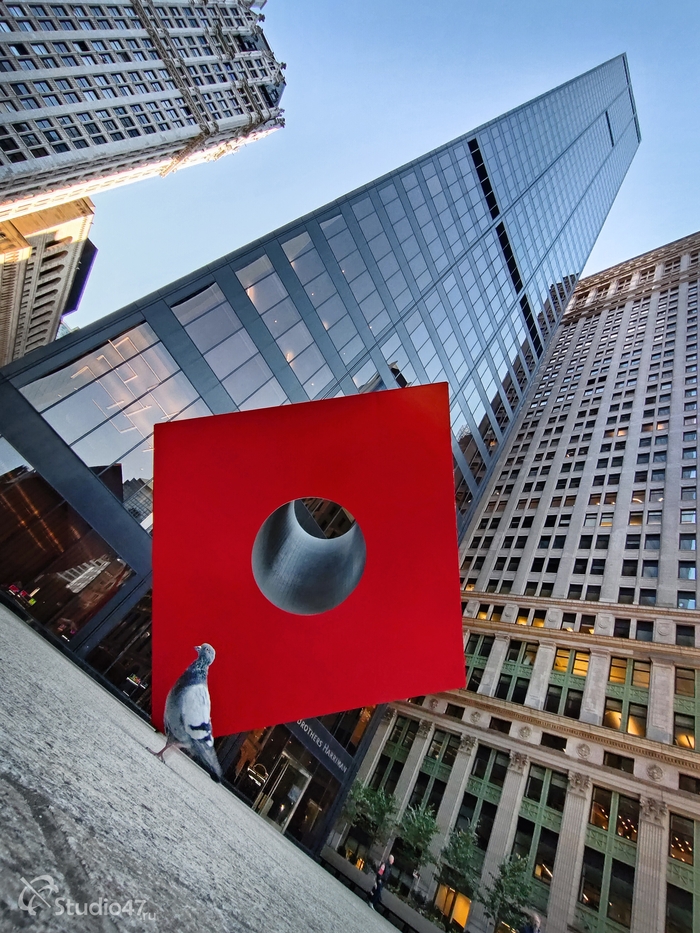 Red Cube by Isamu Noguchi
