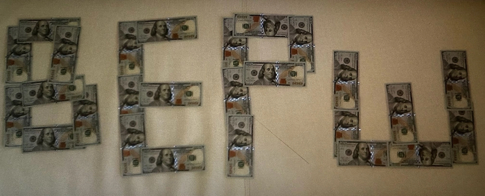 Инвестиция в производство , на эти деньги купил силикон, жидкий пластик, уф смолу кристальную, пластилин , картон, тесто-раскатывающую машинку, клей пистолет и стержни и всякие допы .