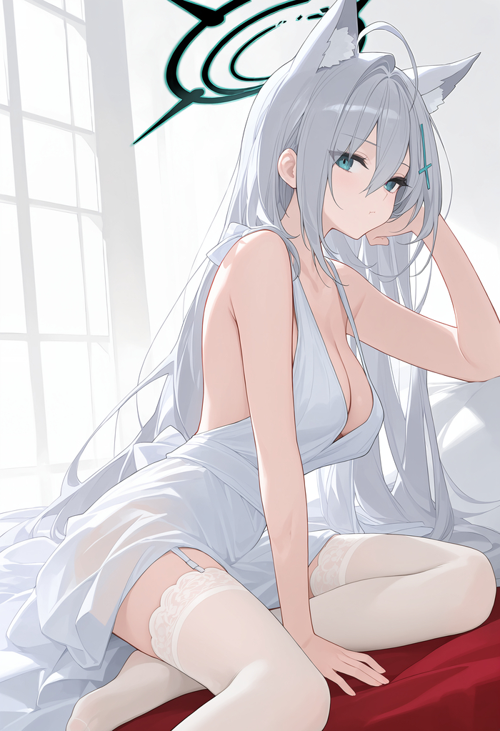 Terror Anime Art, , Blue Archive, Shiroko Terror, Animal Ears, ,  