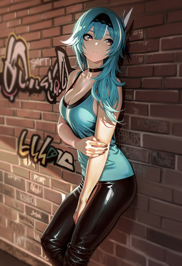 Eula Casual Anime Art, Genshin Impact, Eula (Genshin Impact),  