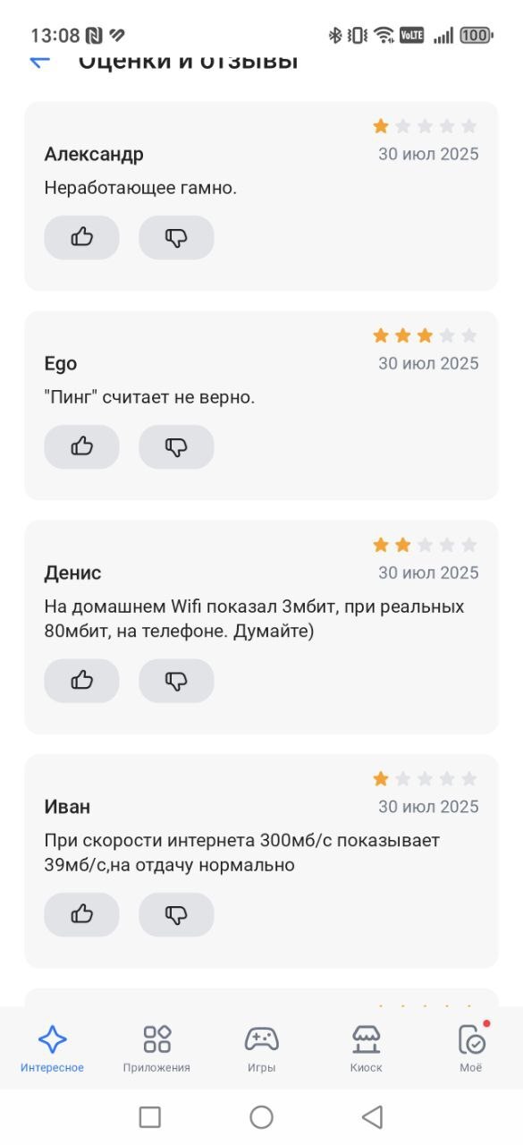 Теперь не самый быстрый Мегафон... И про Просеть...