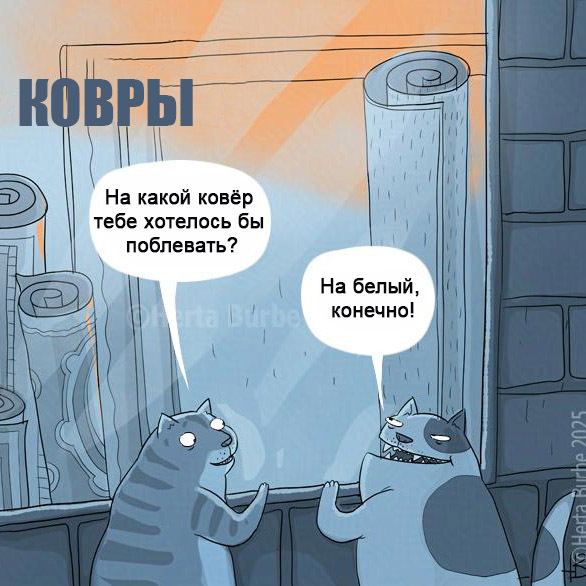 Коты и ковры