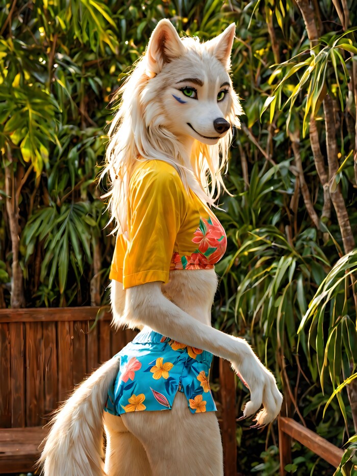    Wolfmks #1907 ,  , Furry Art, Furotica, Furotica female,  , Stable diffusion 3, Furry wolf
