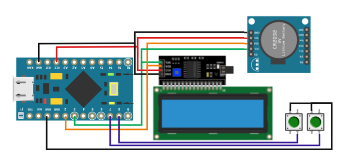 DS1307 I2C - Arduino Pro Micro Arduino,  , YouTube, , , ,  ,  , 