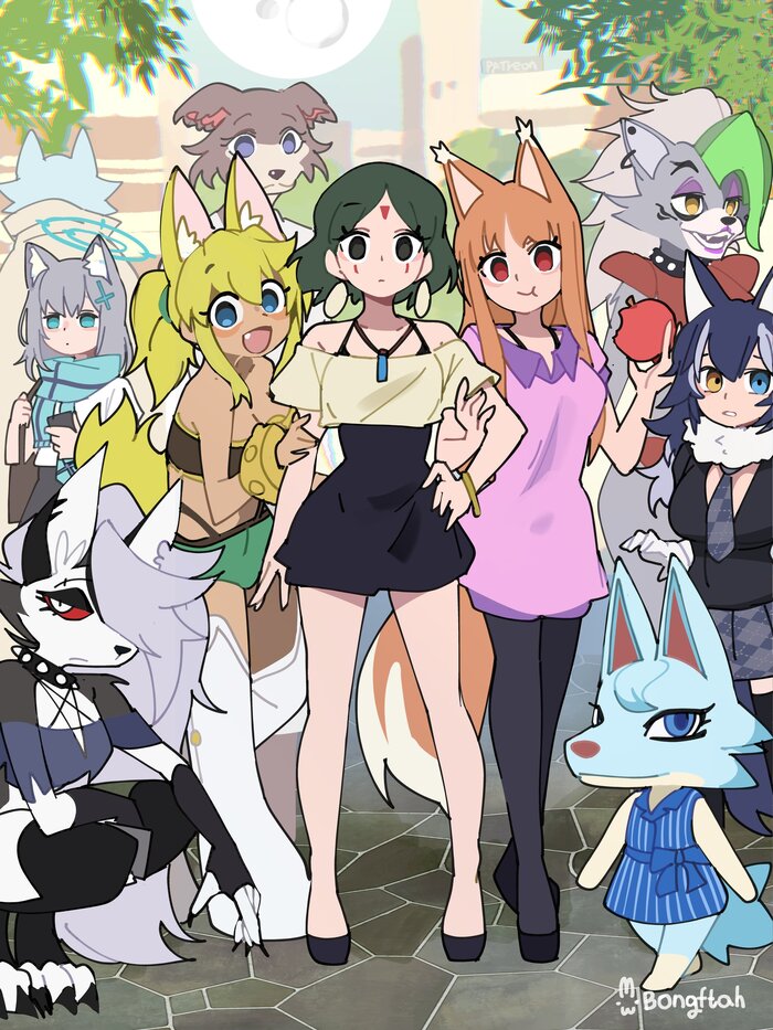  , , Anime Art, Bongf, , Loona, Five Nights at Freddys, Helluva Boss, Spice and Wolf, Holo, Beastars,  , Blue Archive, Animal Crossing, Kemono Friends, Brand New Animal