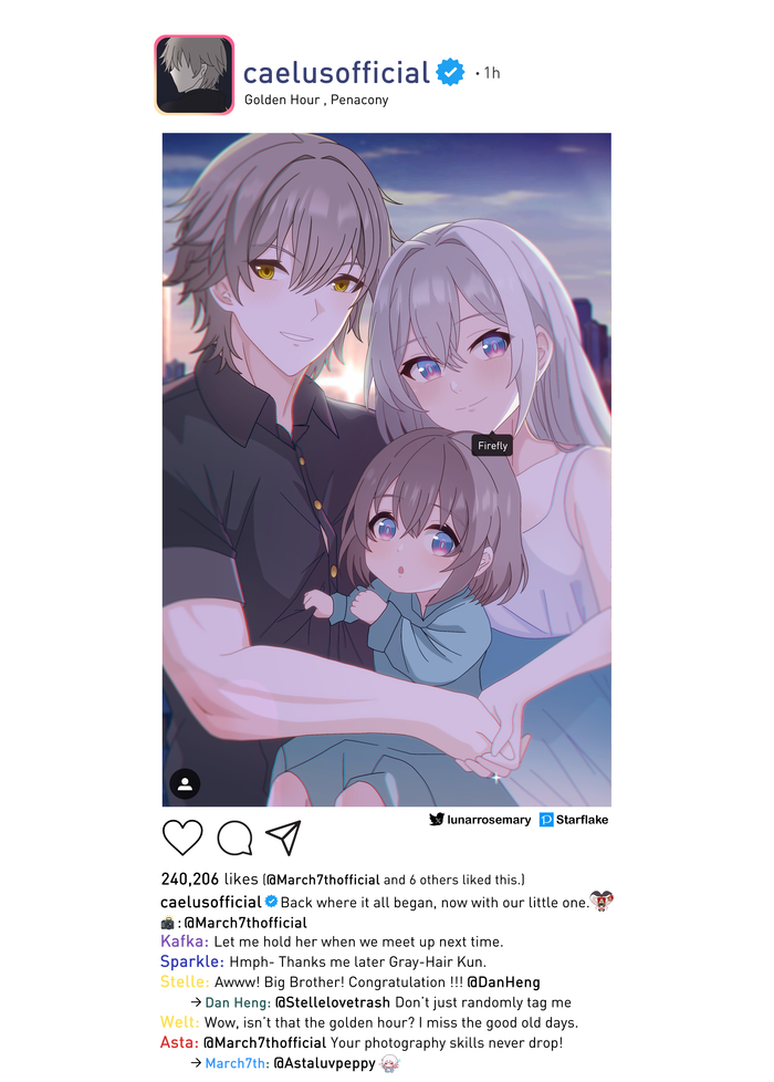   , Anime Art, Pixiv, Firefly (Honkai: Star Rail), Caelus (Honkai: Star Rail), 