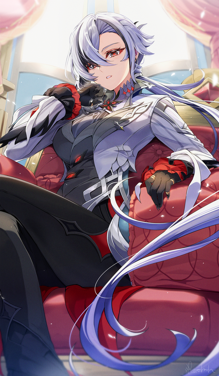  Pixiv, , Anime Art, Genshin Impact, Arlecchino (Genshin Impact)