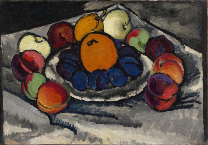 Машков И.И. Фрукты на блюде. 1910. ГТГ