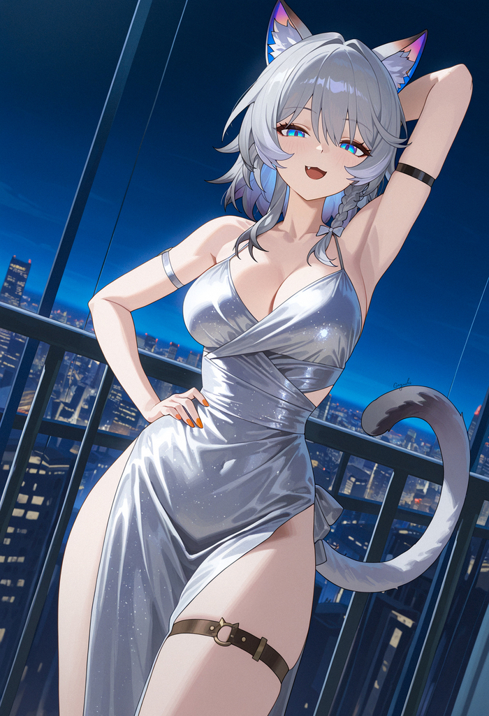  Honkai: Star Rail, Cipher (Honkai: Star Rail), , , , Anime Art, ,  ,  , Animal Ears, 