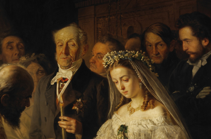Василий Пукирев. Неравный брак. 1862. Фрагмент