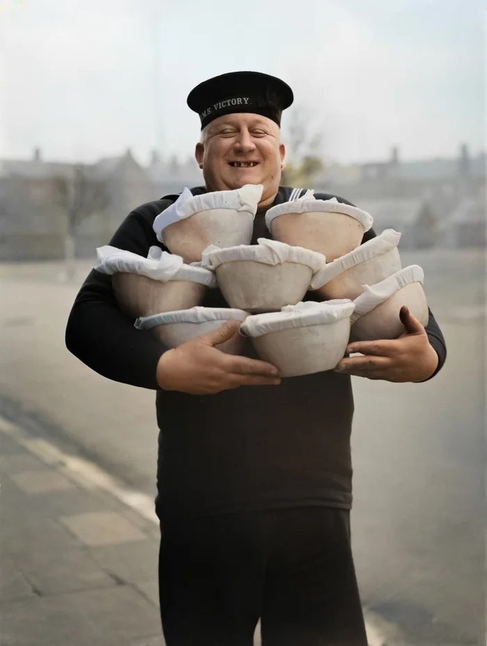 Любопытные фотографии из прошлого Великобритании. 20 раскрашенных фотографий ХХ века. Часть 21 Фотография, Старое фото, 20 век, Великобритания, Англия, Лондон, Колоризация, Длиннопост