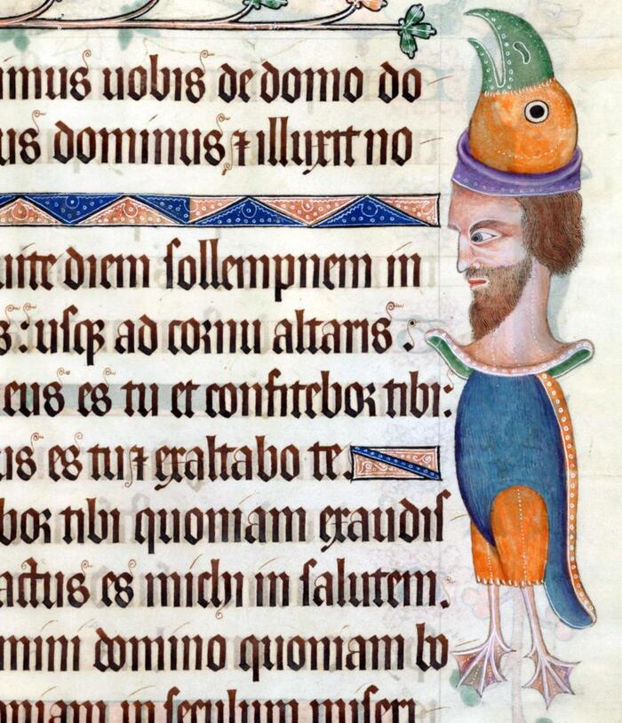 "Псалтырь Латтрелла", Англия, ок. 1325–1340 гг. Британская библиотека.