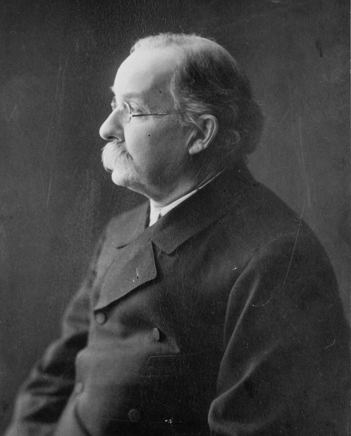 Сергей Васильевич Перлов (1835–1910), купец первой гильдии, основатель чаеторговой фирмы "С.В. Перлов и Ко". Москва. 1900-е годы.