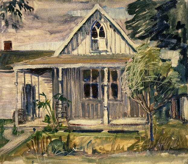 Грант Вуд. Эскиз к картине «Американская готика», 1930