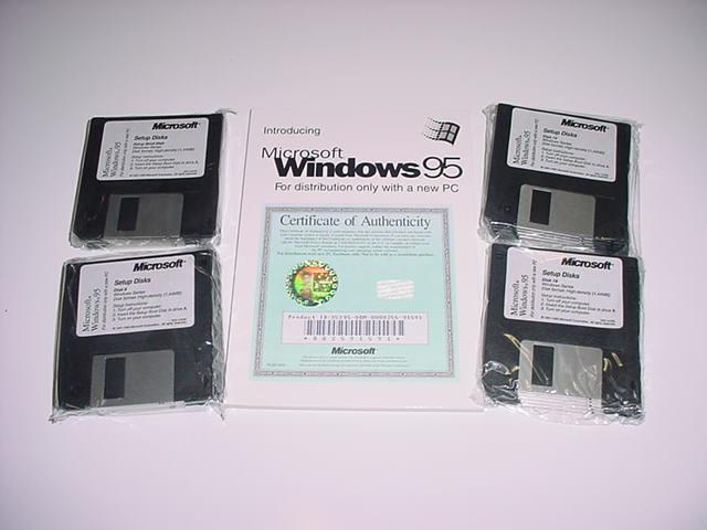 Windows 95 на тринадцати дискетах