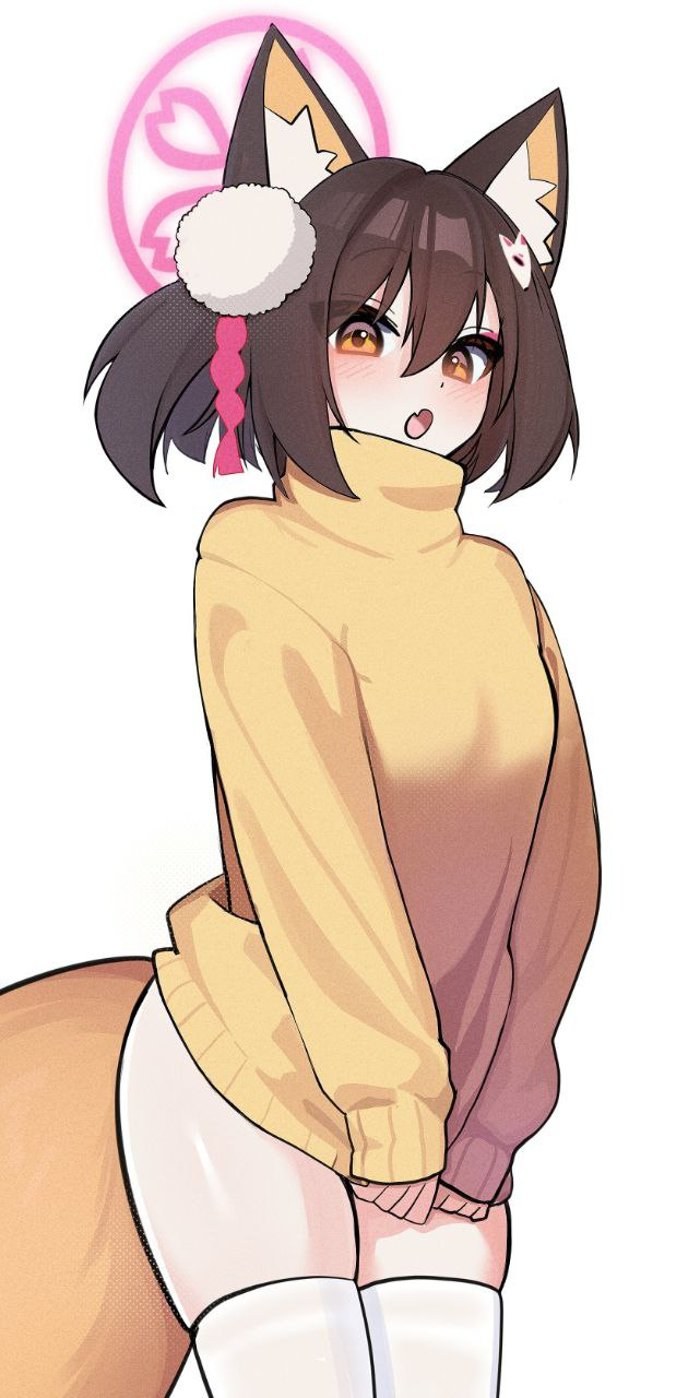 Izuna , Anime Art, Animal Ears, Blue Archive, Kuda Izuna