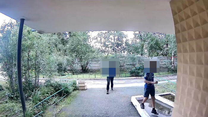 Камера из домофона, направленная на улицу. Здесь качество гораздо лучше потому что камера цифровая, а не аналоговая как у меня из квартирного домофона. Это фото из интернета