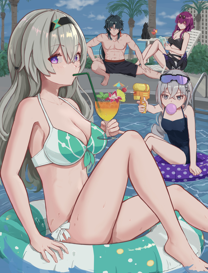 Семья на отдыхе