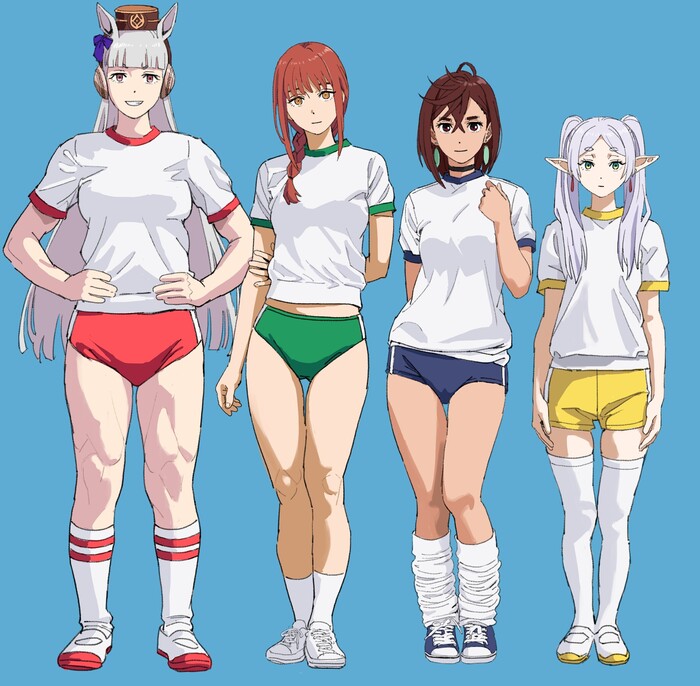    , Anime Art, Frieren, Sousou no Frieren, Dandadan, , Uma Musume Pretty Derby, Chainsaw Man, Gold ship, Makima
