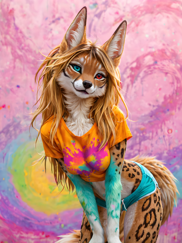    Wolfmks #2086 ,  , Furry Art, Furotica, Furotica female,  , Stable diffusion 3