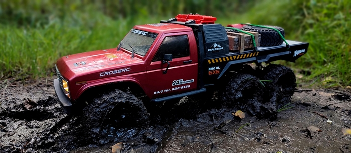 Powerful RC working 6x6 Bison Crossrc EMO XL Auto  , , , , , 