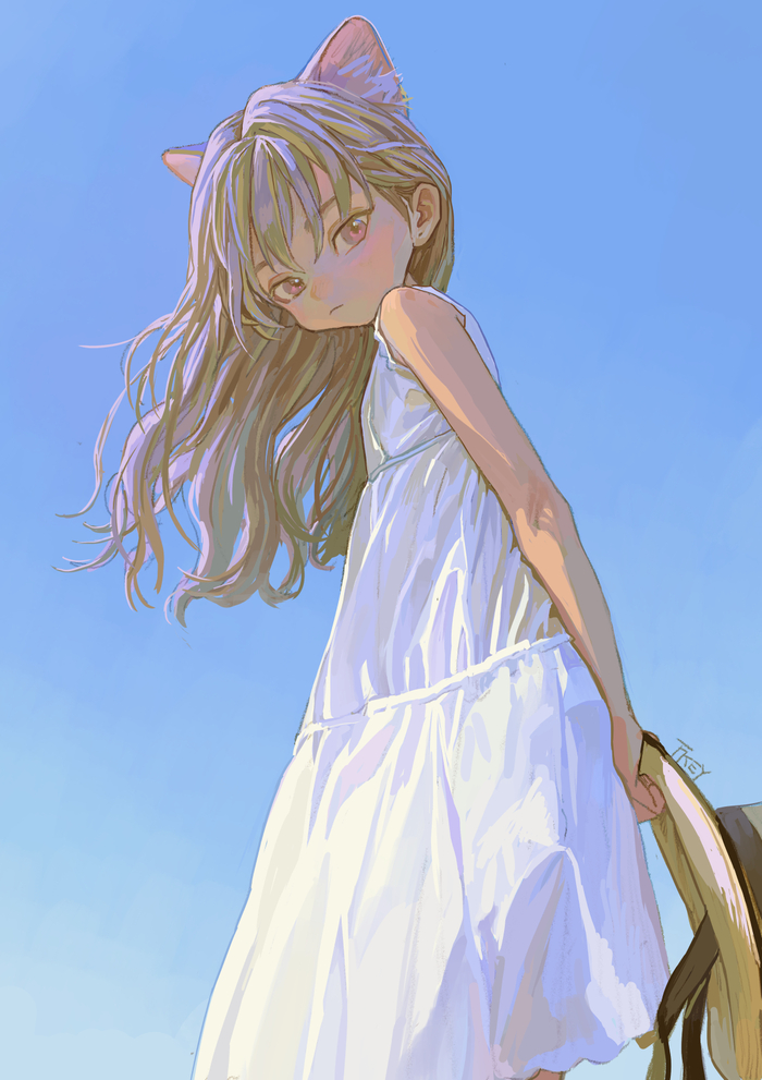    FKEY, , , Anime Art, Original Character, Animal Ears, Loli, 