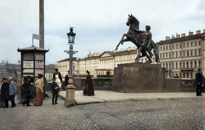 Удивительные и интересные фотографии Санкт-Петербурга времен Дореволюционной России. 20 раскрашенных фотографий. Часть 3 20 век, Старое фото, История города, Краеведение, Фотография, 19 век, Санкт-Петербург, Петроград, Историческое фото, Российская империя, История России, Колоризация, Длиннопост