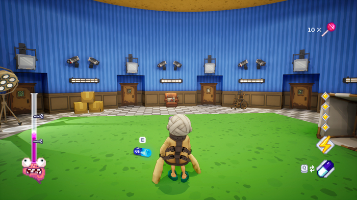 Гримасничающий мозг, винтики, шкала цвета бабл-гам — всё, чтобы отражать текущее состояние пациента максимально честно (и слегка крипово 😅)