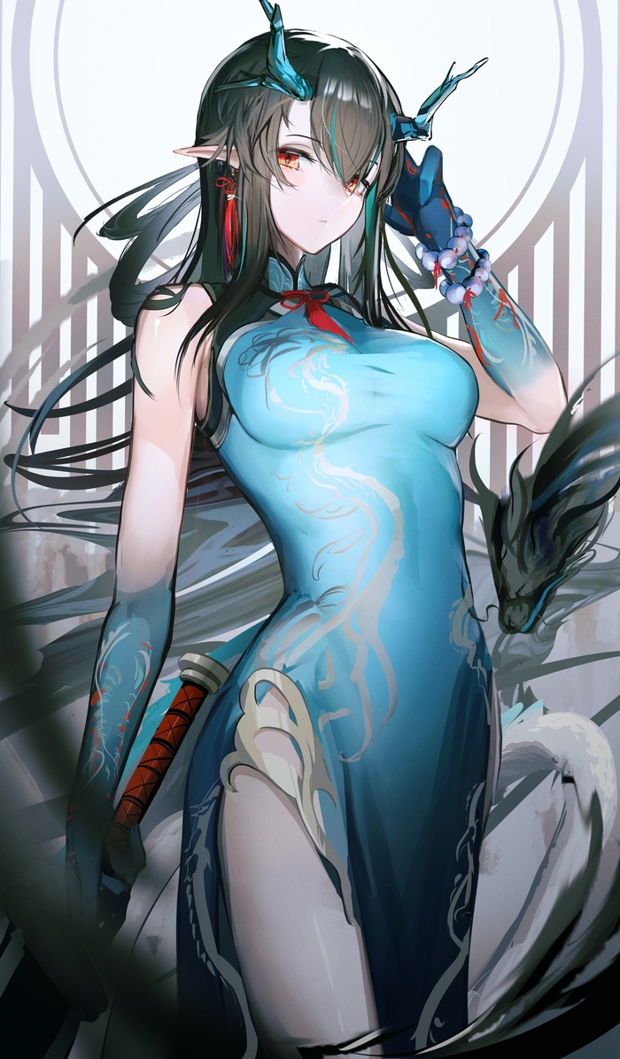   , Anime Art, Arknights, Dusk (Arknights), 