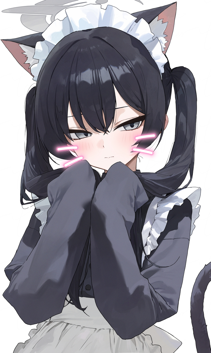 Kisaki , Anime Art, Blue Archive, Kisaki, Animal Ears