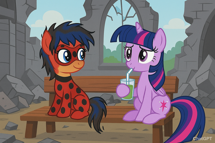   !!!!! My Little Pony, , Twilight Sparkle, Marinette,    -,  , , ,   