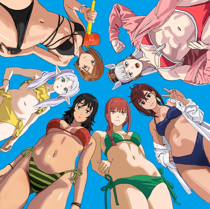  , Anime Art, Frieren, Makima, Ayase Momo, Gold ship, Nobara Kugisaki, Sousou no Frieren, Dandadan, Chainsaw Man, , 