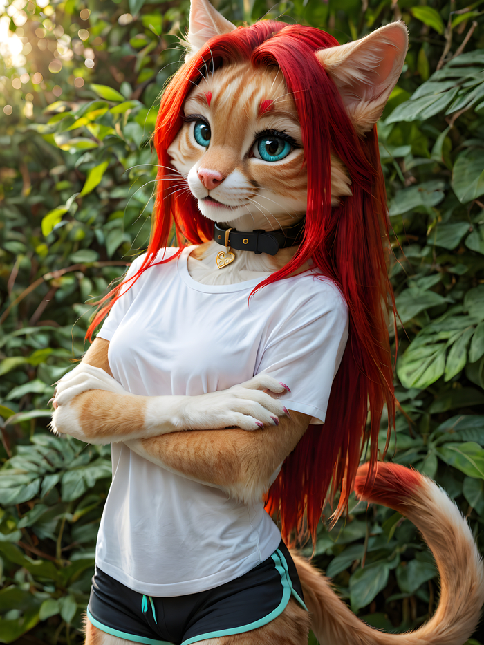    Wolfmks #2184 ,  , Furry Art, Furotica, Furotica female,  , Stable diffusion 3, Furry Cat, 