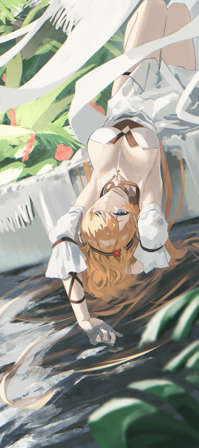 Saileach Anime Art, , Arknights, Saileach, 