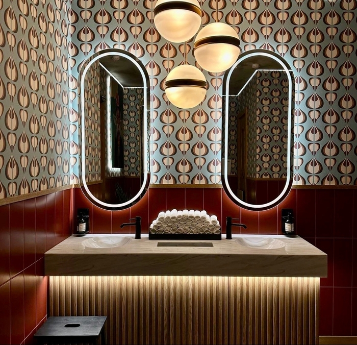 Дизайн кафе в стиле 50-60х от студии Allartsdesign