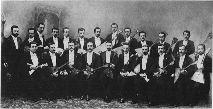 Великорусский оркестр В.В. Андреева. Фото 1898 г.