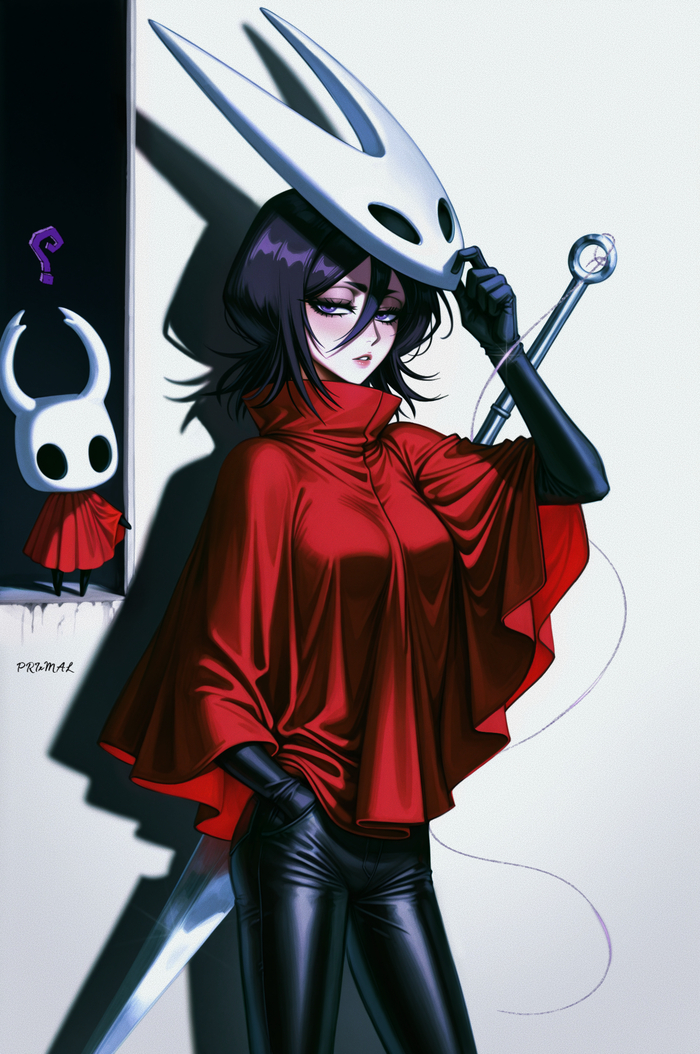 Rukia as Silksong , Anime Art, , , , Hollow Knight, Hollow Knight: Silksong, Bleach, Rukia Kuchiki, Prixmal