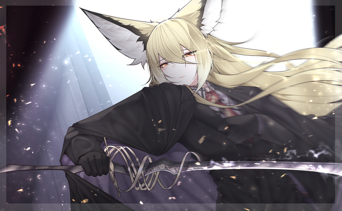    Samip, , , Anime Art, Arknights, Vulpisfoglia (Arknights), Suzuran, Animal Ears, ,  , Penance,   