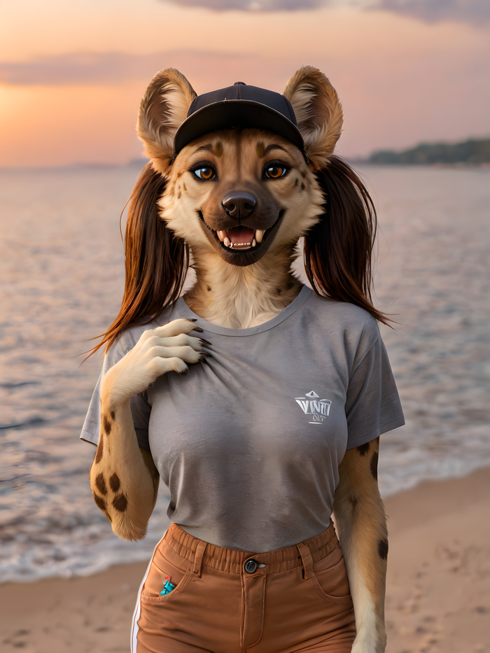    Wolfmks #2228 ,  , Furry Art, Furotica, Furotica female,  , Stable diffusion 3, Furry hyena