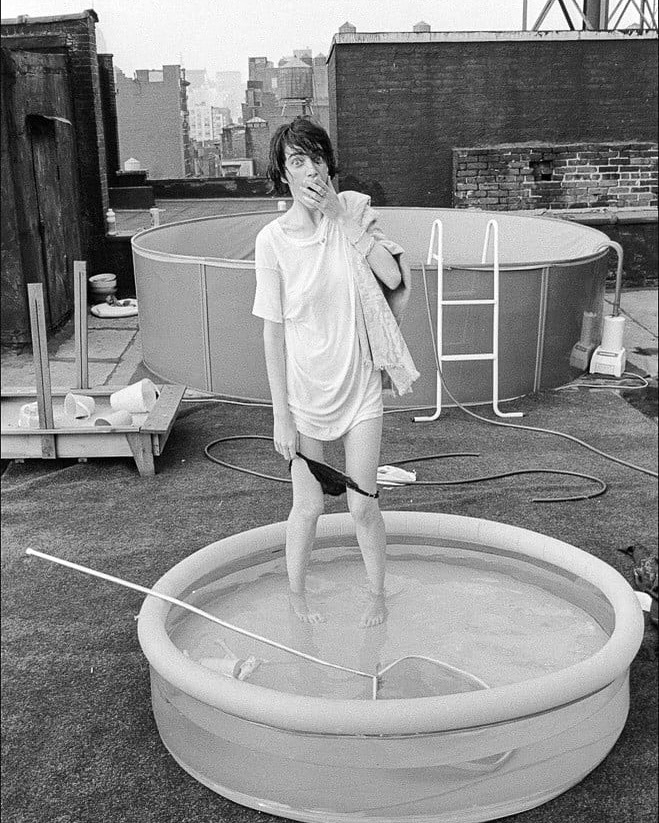 Патти Смит на крыше в СоХо. Нью-Йорк, 1974.