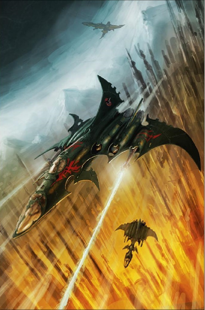 Техника Тёмных Эльдар. Бомбардировщики «Вороны Пустоты»