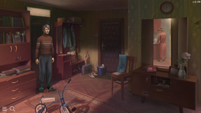 Задники очень хорошо нарисованы с композиционной точки зрения