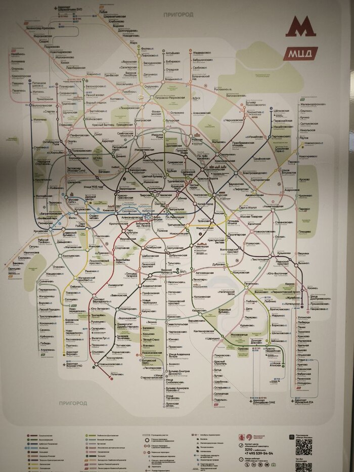 На картах метро нарисовали парки